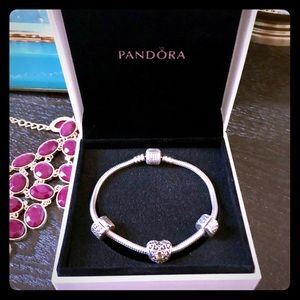 Pandora Jewelry - Brand New Pandora Sterling Silver Bracelet Pandora Jewelry - Brand New Pandora Sterling Silver Bracelet